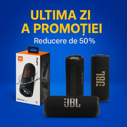 JBL Flip 7 – Cea mai iubită boxă audio, acum cu 50% reducere și livrare gratuită!